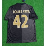 Yaya Toure Manchester City 2013-2014 Retro Kit Jersey Trikot Maglia Soccer Shirt